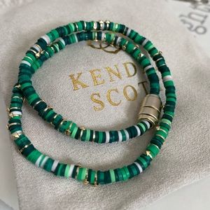Kendra Scott wraparound bracelet green